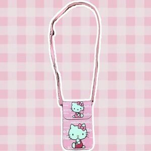 Pastel Pink Hello Kitty Graphic Kawaii Kidcore Crossbody Bag